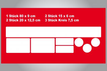 Lackschutzfolie Set universal transparent für Heckträger Fahrradträger VAN